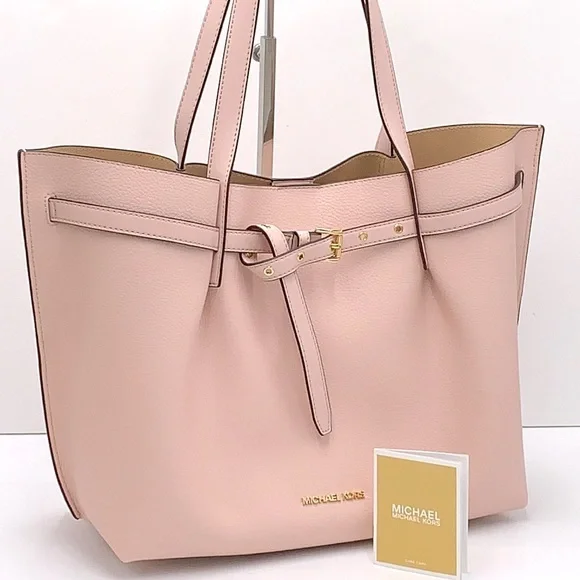 MICHAEL KORS
Emilia Large Pebbled Leather Tote Bag Powder Blush color - Picture 1 of 14